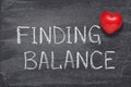 Finding balance heart