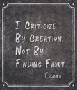 Finding fault Cicero quote