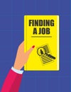 Finding A Job Book Royalty Free Stock Photo