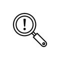 Finding problem icon