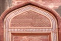 Fine architectural design in Agra Fort Royalty Free Stock Photo