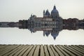 Fine art image with Grand Canal and Basilica Santa Maria della Salute, reflected on the water surface, Royalty Free Stock Photo