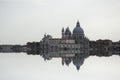 Fine art image with Grand Canal and Basilica Santa Maria della Salute, reflected on the water surface, Royalty Free Stock Photo