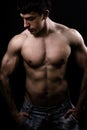 Fine art image of muscular shirtless man