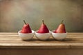 Fine art still life with red pears