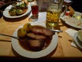 A fine Bavarian meal