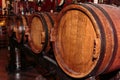 Fine Big Wine Wooden Barrels Royalty Free Stock Photo