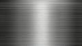 Fine brushed wide metal steel or aluminum plate background Royalty Free Stock Photo