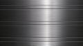 Fine brushed wide metal steel or aluminum plate background Royalty Free Stock Photo