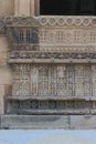 Artistic stone carving on window, Islamic ancient historic a architecture Royalty Free Stock Photo