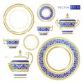 Fine China - Set of porcelain.