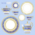 Fine China - Set of porcelain.