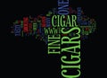 Fine Cigars Word Cloud Concept