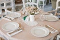 Fine Crystal Table Setting at a Restaurant