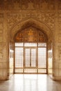 Fine design in Diwan-i-Khas of Agra Fort Royalty Free Stock Photo