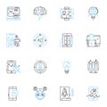 Fine design linear icons set. Sophisticated, Elegant, Exquisite, Refined, Artistic, Intricate, Stylish line vector and