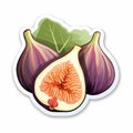 Fine And Detailed Fig Stickers: A Delightful Illustration By Magali Villeneuve Royalty Free Stock Photo