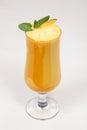 Fine dining meal, delicious mango cocktail Royalty Free Stock Photo