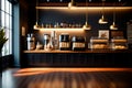 fine and elegant coffee shop, modern style, AI Generated Royalty Free Stock Photo