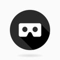 Fine Flat Icon With VR Logo