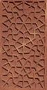 Fine floral designs and carvings on the walls of FatehPur Sikri complex