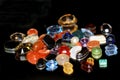 A fine gem, jewel, or a precious or semi-precious stone Royalty Free Stock Photo