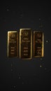 3 Fine Gold Bars 1000g Royalty Free Stock Photo
