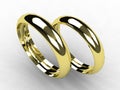 Fine gold wedding bands