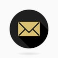 Fine Mail Flat Icon Royalty Free Stock Photo