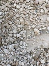 fine gravel on the ground gray texture garden path Royalty Free Stock Photo