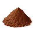 Fine Grinding Coffee Powder Heap, Roasted Ground Coffe Powder Pile Isolated on White Background Royalty Free Stock Photo