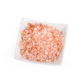 Fine Himalayan Pink Salt in a Ceramic Bowl