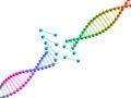 Fine image 3d of broken dna illustration