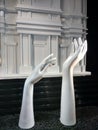 Elegant Hands in a Department Store Window, Jewelry Display, Bergdorf Goodman, New York City, NY, USA Royalty Free Stock Photo