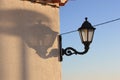 Streetlight near the beacon in Portugal