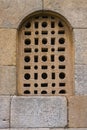 Fine lattice window in pre-romanesque church