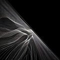 Fine line designed minimalistic repeating pattern projected.