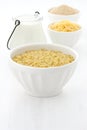 Fine macaroni and cheese ingredients Royalty Free Stock Photo