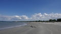 Fine sand beach in Sehlendorf, Schleswig-Holstein, Germany Royalty Free Stock Photo