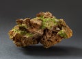 Fine and sharp green crystals of pyromorphite from France.