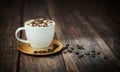 Fine shoot of cup of coffee Royalty Free Stock Photo