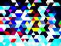 A fine and special illustration of geometric pattern of triangular shapes