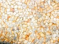 Fine stones patches on building wall pattern texture Royalty Free Stock Photo