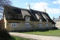 Fine thatched stone walled building