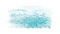 Fine Water Ripples: Delicate Blue Surface Texture Vector, vector design Generative AI Royalty Free Stock Photo