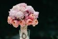 Fineart wedding bouquet vintage. hipster old skool looking flower Royalty Free Stock Photo