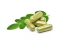 Moringa powder in capsules