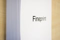 Fineprint Royalty Free Stock Photo