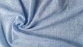 The finest cotton fabric in blue closeup