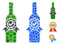 Finest Wine Composition Icon of Circle Dots